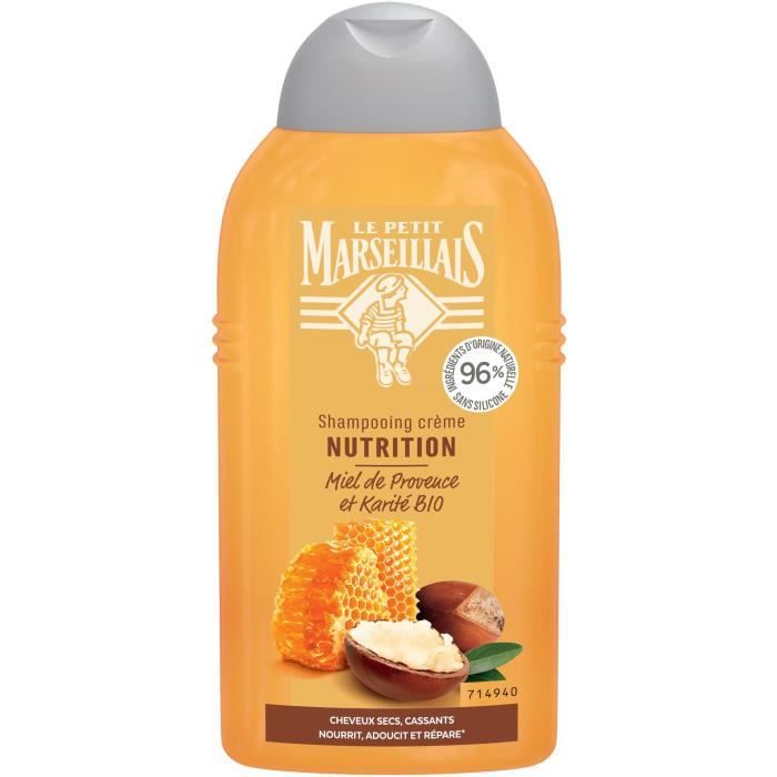 Le Petit Marseillais Shampooing Nutrition Miel de Provence et Karité Bio 250ml