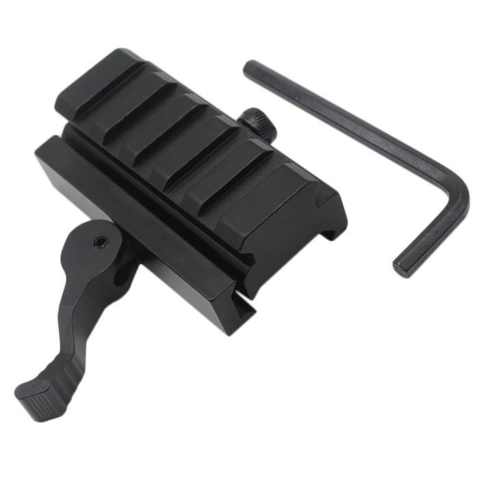 Pince De Fixation Tactique PBTMCD – Rail Picatinny 20-22 Mm, Décalée QD, Anneau 25,4 Ou 30 Mm, Aluminium Anodisé