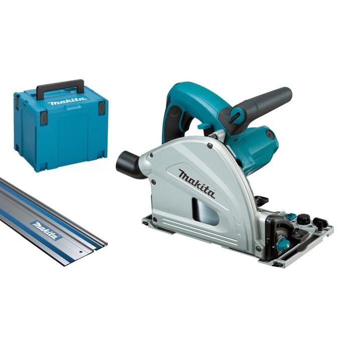 Scie plongeante + rail de guidage + coffret MAKPAC 4 MAKITA PROMOPACK8