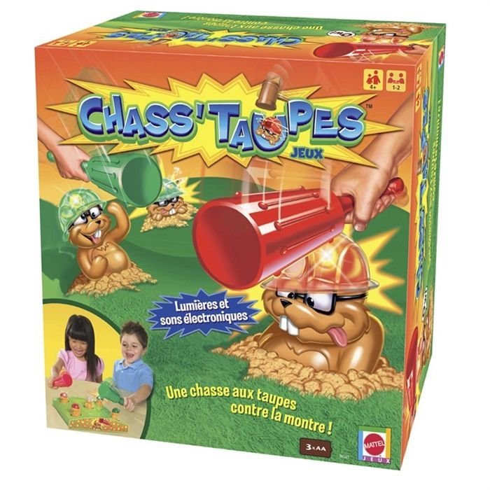Jeu De Taupe Arcade Miniature Pour Enfants – Banc De Frappe, Activité Développement, Avec Marteau, Pour 3-5 Ans, Jaune
