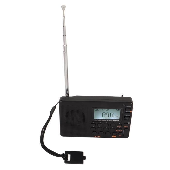 Mini Radio FM à Syntonisation Numérique, Lecteur Radio Portable Haute