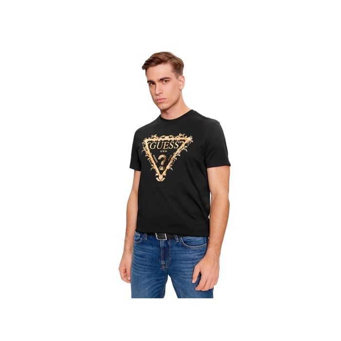 Tee shirt Guess homme noir M4RI62K9RM1 JBLK L Noir Cdiscount