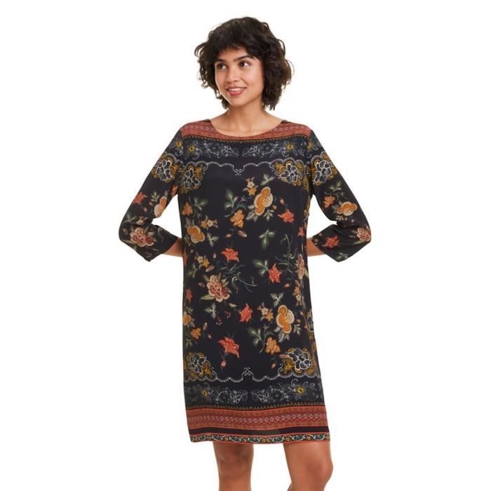robe noire desigual