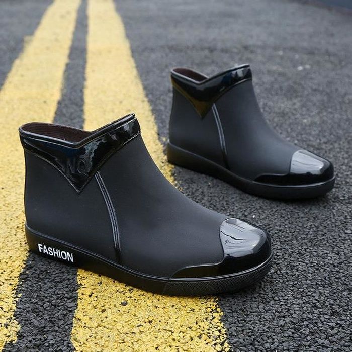 Bottes de sales pluie femme plat