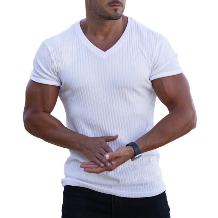 Freebily T Shirt Sport Homme Fitness Haut Top Respirant Tee Shirt