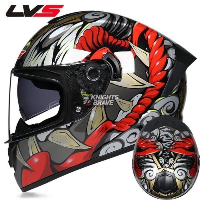 RUMOCOVO?� casque De Moto pour hommes, pour Motocross, visage complet, certifi?� DOT | couleurs 