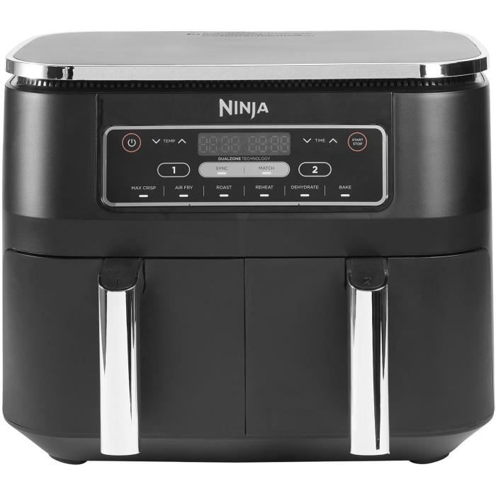 NINJA FOODI AF300EU - Friteuse sans huile Dual Zone - Fonctions Sync, Match - 6 modes de cuisson - 7