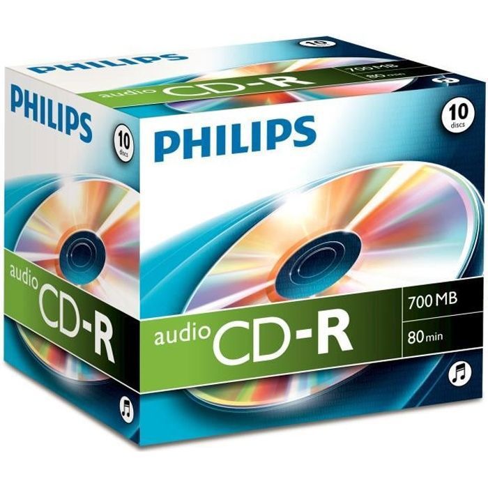 Philips CD R 700 Mo 52x Jewelcase Lot de 10 - vue 5