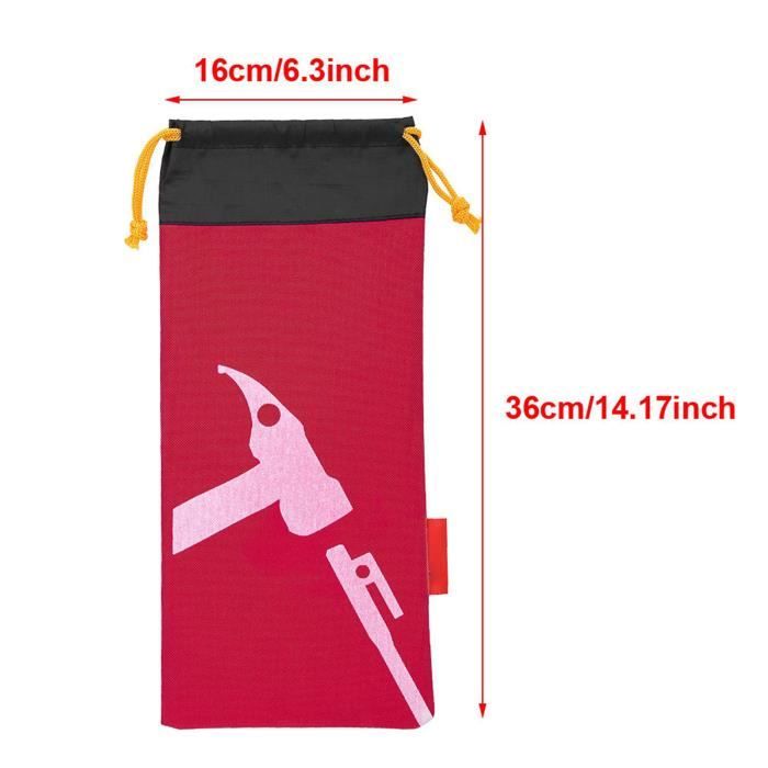 Housse De Rangement Pour Piquets De Tente - 2 Poches Oxford Épais, Étanches, Jusqu'à 40 Cm