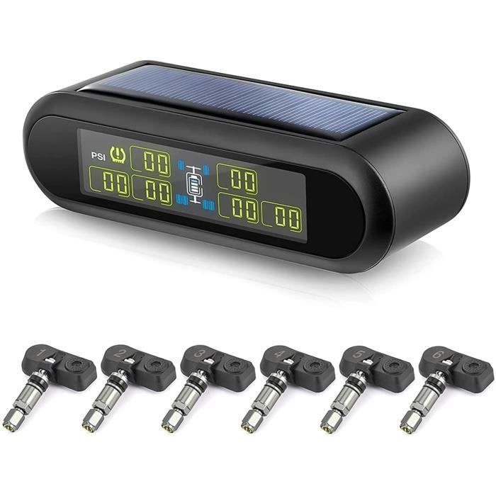 Surveillance de la pression des pneus,6 capteurs, adaptés au campingcar RV Cdiscount Auto
