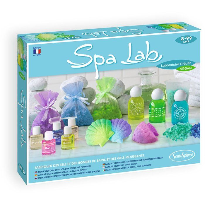 Création de cosmétique - SENTOSPHERE - Spa Lab - Pour une ambiance relaxante - Ingrédients végan - Mini laboratoire - Dès 8 ans