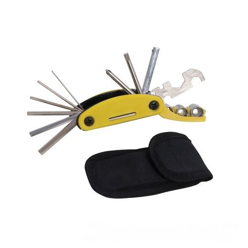 Sacoche outils pour vélo - SILVERLINE - 13 pcs - Clés hexagonales, clés, douilles, tournevis