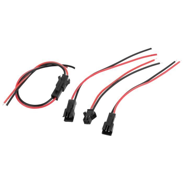 XH 2.5 mm 3-Pin Femelle à Femelle fin de connecteur extension Câble 200 mm x 5 pcs
