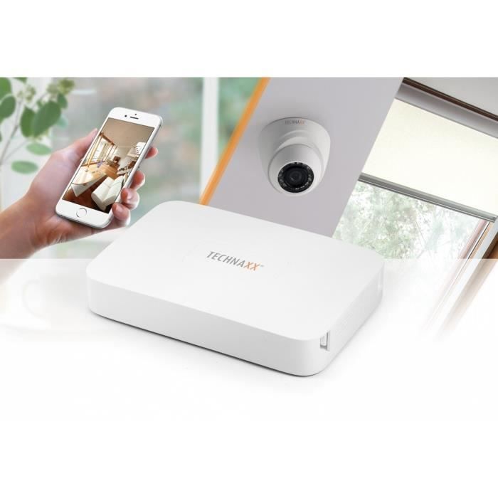 TECHNAXX Pack de caméras de surveillance intérieur Mini Pro HD 720P TX-49