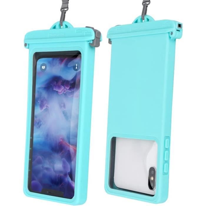 Sac étanche DDKY 2 Pièces – 22x23 Cm – Ceinture Ajustable 84-117 Cm – PVC Résistant – Plage, Kayak, Pêche – Protection Téléphone, Argent, Cartes