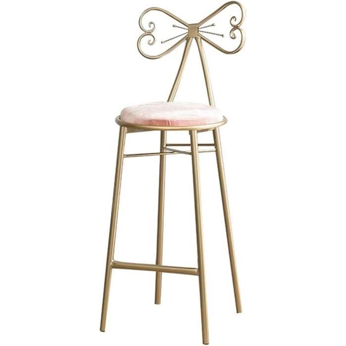 Tabouret Macaron Pastel Rose - Décoration Dessert / Cuisine - En Plastique - 45 Cm De Haut