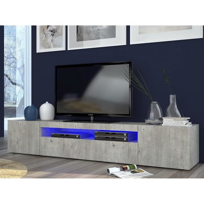 Meuble Tv De Salon, Made In Italy, Meuble Tv Avec 3 Portes Et Étagères — free download