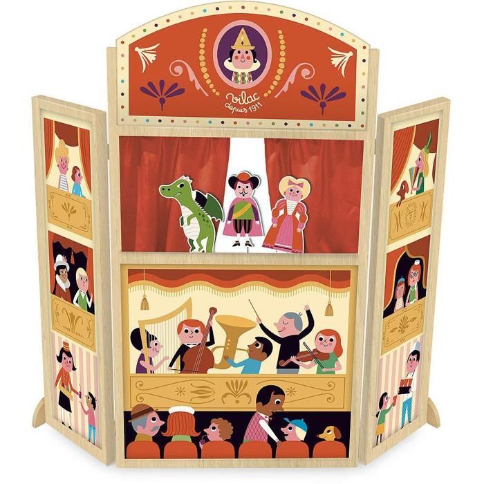 Théâtre pour enfants - VILAC - Mon joli théatre Ingela P.Arrhenius - Mixte - A partir de 3 ans - Rouge