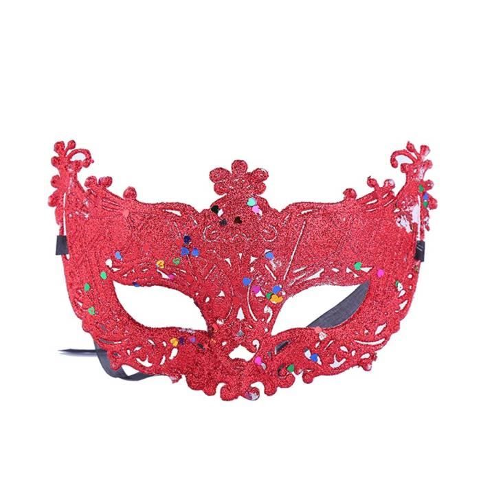 2 Pièces Masque De Demi-visage En Dentelle D'Halloween, Accessoires De