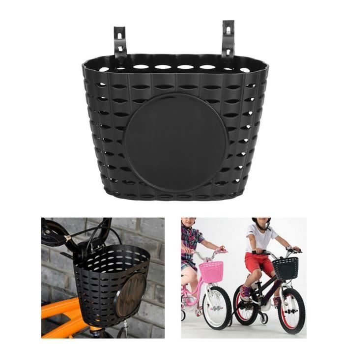 Panier de vélo pour enfant VVIKIZY - Blanc - Plastique épaissi - 2 sangles de fixation