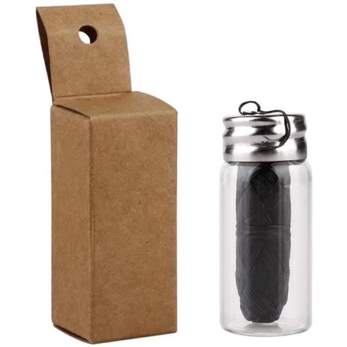 Lot De 200 Cure-dents En Bambou Charbon - Aromatisés à La Menthe, Biodégradables - Sans Plastique