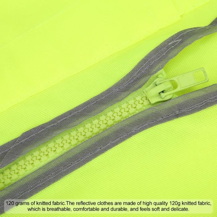 Gilet Fluorescent Moto Gilets De Sécurité Réfléchissants AYBUY