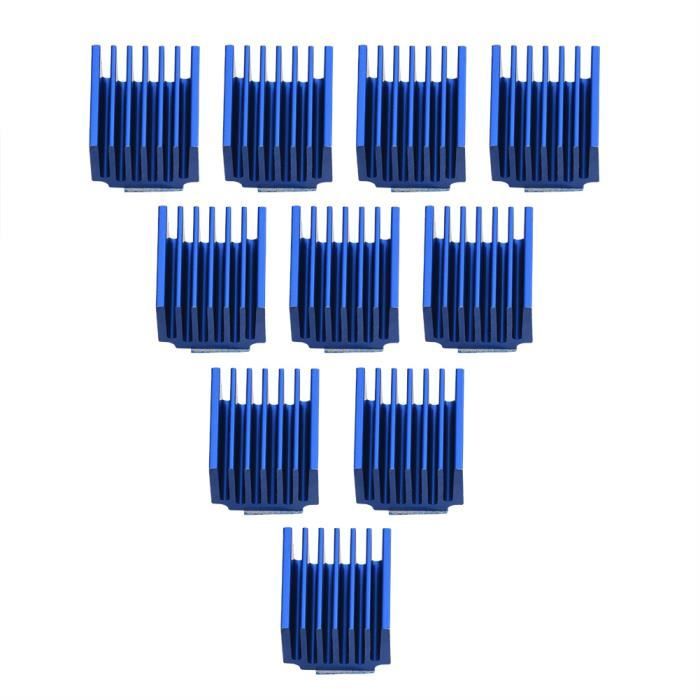 TITAN Ailes De Refroidissement En Aluminium De 40 Mm Avec Pad Thermique Adhésif - Pack De 4