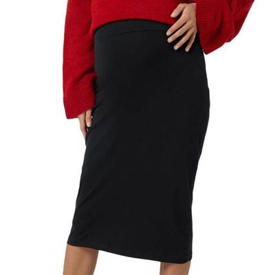 Jupe De Grossesse Noire Avec Volants Mamalicious - Confort Et Style Pour Futures Mamans
