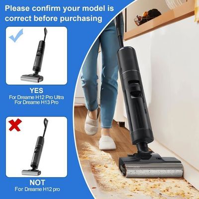 Kit De Rechange Pour Aspirateur Dreame H12 Pro : 2 Brosses Rotatives + 2 Filtres HEPA + 1 Brosse De Nettoyage - Compatible Uniquement H12 Pro