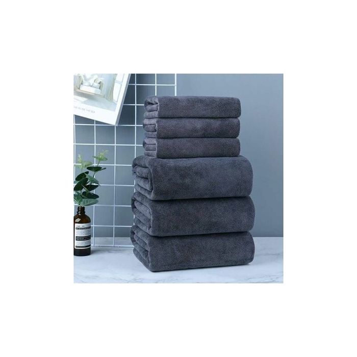 Serviettes 2 pcs gris 100x200 cm 360 g/m² 100% coton CFW743658 | Leroy