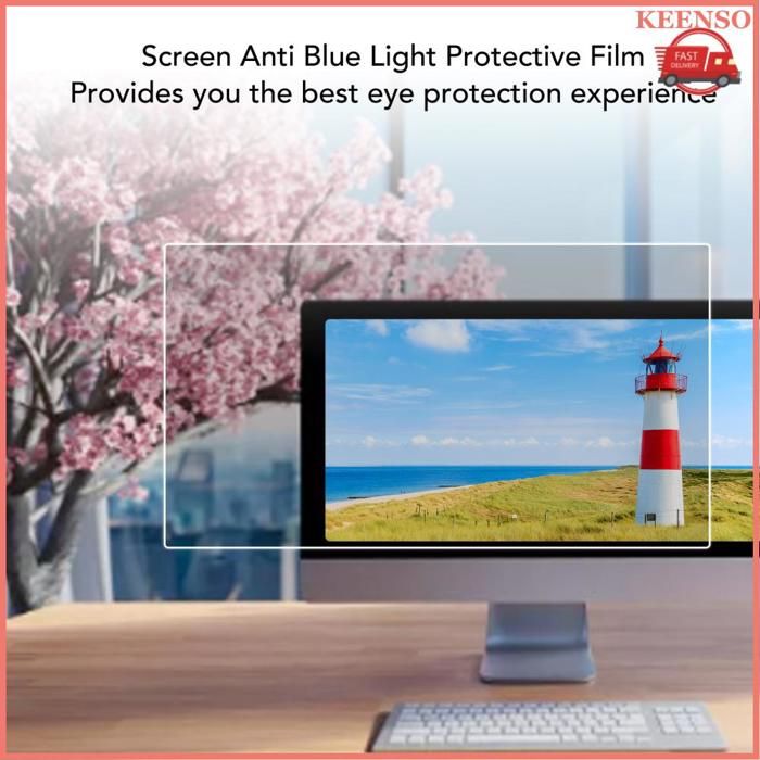 Protection d'écran anti-lumière bleue 37-46 pouces, film protecteur d'écran LCD, mat 37 (819 x 460) mm