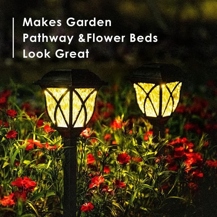 Lampes solaires d'extérieur pour jardin, jardin, extérieur, jardin - Lampe  LED étanche - Décoration de jardin [661] - Cdiscount Maison