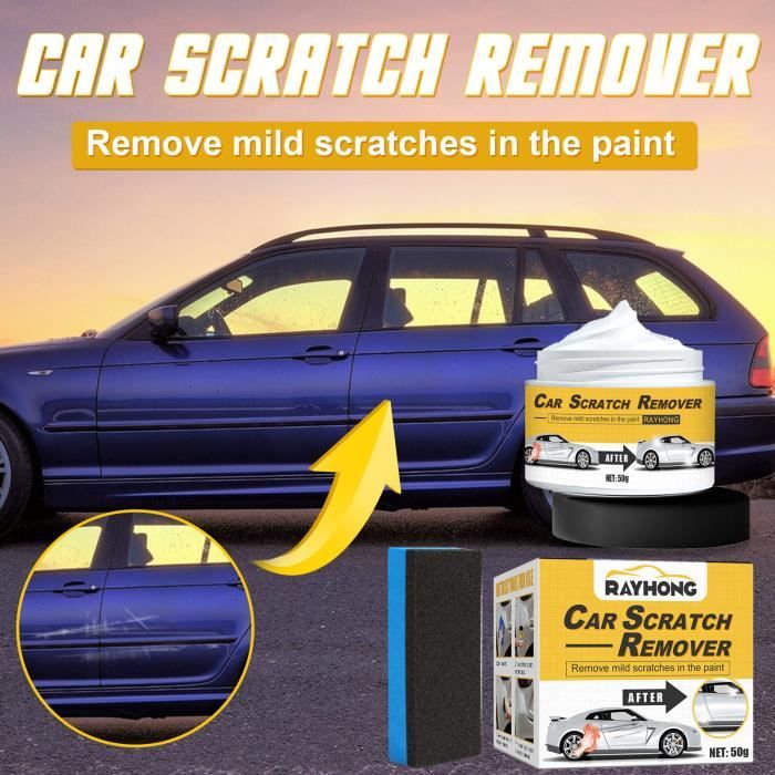 Gomme anti-rayures pour carrosserie de voiture, pâte avec brosse éponge  pour enlever la peinture de voiture, côté des rayures douces - AliExpress