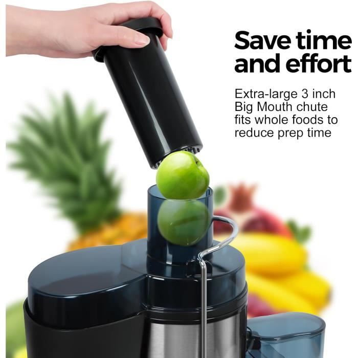 Centrifugeuse Extracteur De Jus Panana 1000W - Large Bouche 65mm, 2 Vitesses, Sans BPA Centrifugeuse Puissante Entrée Large Centrifugeuse Extracteur De Jus Panana 1000W - Large Bouche 65mm, 2 Vitesses, Sans BPA Centrifugeuse Puissante Entrée Large