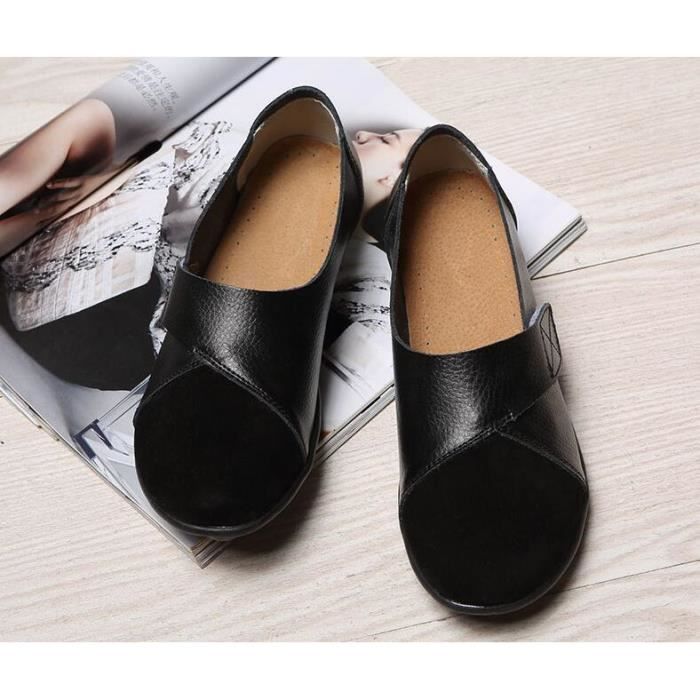 Ballerine noire grande taille pour femme Chaussures