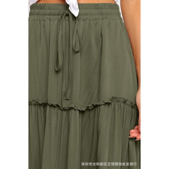 Jupe Longue Femme ORANDESIGNE - Style Boho Taille Élastique