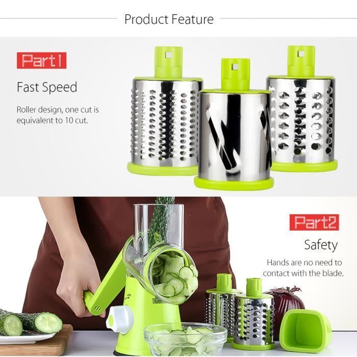 Mandoline De Cuisine Multifonction Easycoup - Pour Couper, Râper, émincer Légumes Facilement