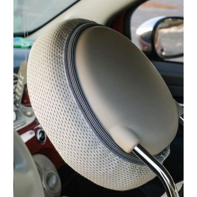 Housses De Siège CORA Fiat 500 07 - Tissu écossais Gris, Coton, Fait En Italie