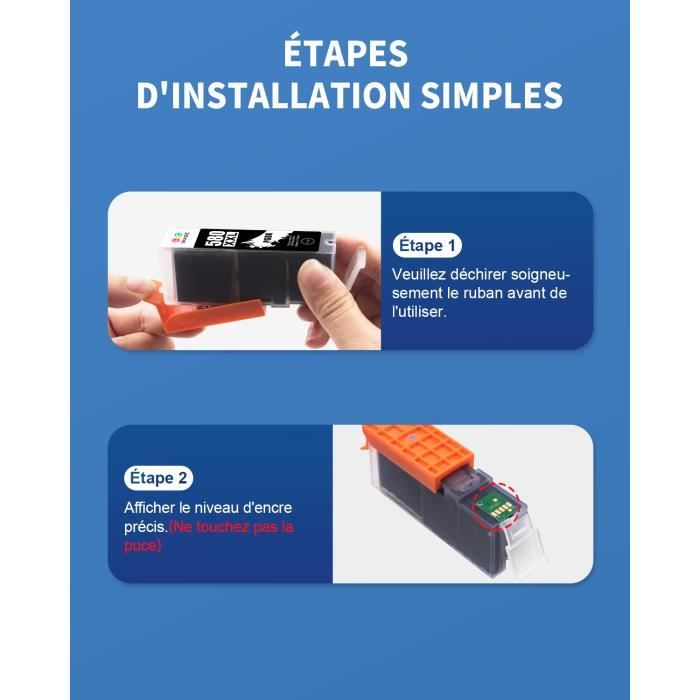 Cartouches D'encre Compatibles Canon PGI-580 CLI-581 XXL - Pour Pixma TR, TS Series, Envoi Express