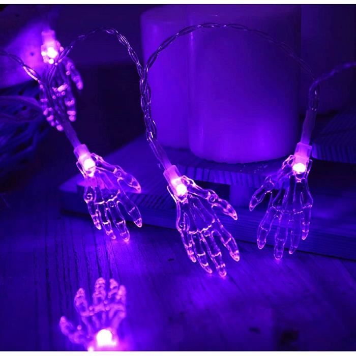 Guirlandes Lumineuses Halloween - 2x5m, 50 LED, étanche IP65, Minuterie Automatique