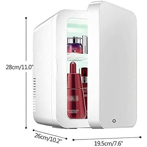 Mini Frigo Cosmétique Portable-Mini Réfrigérateur,Panneau Verre + Éclairage  Led,Avec Réglage Chaud Et Froid, Pour Le Maquilla[q218]