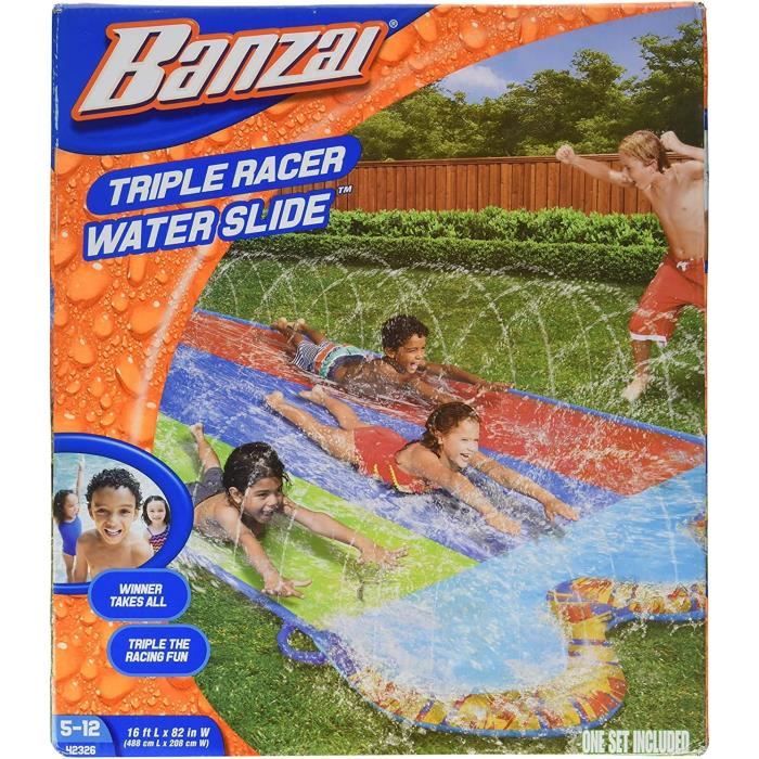 Banzai Glissoire et Trempage Gonflable Extérieur pour Enfants Piscine Éclaboussures Parc Aquatique Banzai Glissoire et Trempage Gonflable Extérieur pour Enfants Piscine Éclaboussures Parc Aquatique