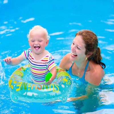 Bouée Bébé KEELYY – Anneau De Natation Avec Siège, Flotteur Piscine Gonflable Pour Enfants De 6 à 18 Mois, Super Stable Et Tout Doux, Jaune éclatant