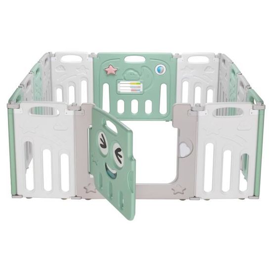 Parc Bebe En Plastique 12 2 Panneaux D Activite Et Porte Barriere Securite Enfant Pliable Vert Cdiscount Puericulture Eveil Bebe Parc Bebe En Plastique 12 2 Panneaux D Activite Et Porte Barriere Securite Enfant Pliable Vert Cdiscount Puericulture Eveil Bebe