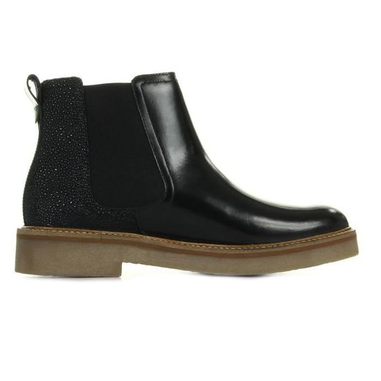 Bottines Oxford Chic Noir Femme Kickers Oxfordchic Cuir Automne Hiver 2017 Noir Cdiscount Chaussures