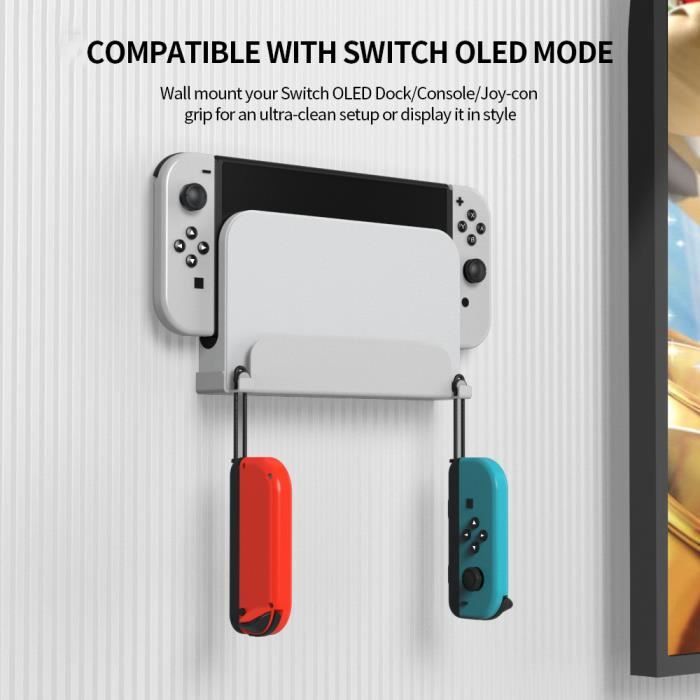 Noir - Support mural pour console Nintendo Switch et OLED, support de  protection, NS Joycon, stockage mural, - Cdiscount Informatique