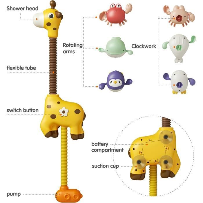Acheter Oz Toy – ensemble de bain flottant girafe et amis, jouets