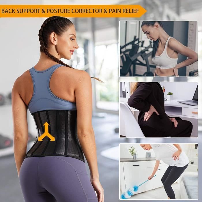 Ceinture de Sudation Femme Ventre Plat Corset Minceur Ceinture Abdominale Amincissante Sport Soutien du Dos 20 Cdiscount Sport