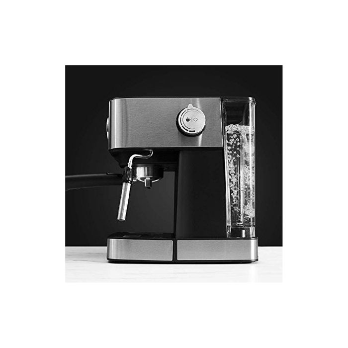 Cecotec – Cafetière expresso 850W – Technologie ForceAroma 20 bars – Mode Auto pour 1 ou 2 cafés – Buse vapeur orientable – Réservoir 1,5L