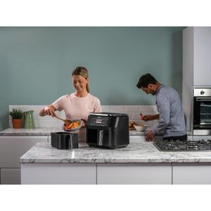 Papier Cuisson Pour Airfryer Ninja CRISPi - 200 Feuilles (100x3,8L + 100x1,4L) - Résiste à 232°C - Antiadhésif, Micro-ondes Compatible - 11